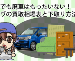 旧式でも廃車はもったいない！ムーヴの買取相場表と下取り方法