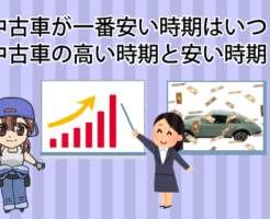 中古車が一番安い時期はいつ？中古車の高い時期と安い時期