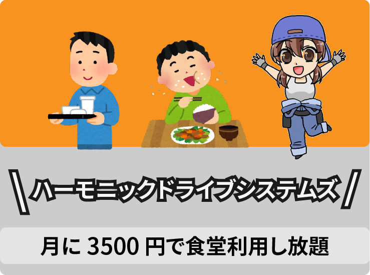 2.8 ・ハーモニックドライブシステムズは食堂利用し放題