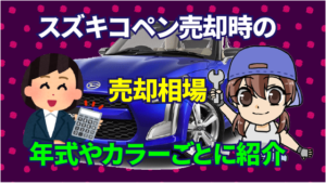 スズキのコペンを売却する時に売却相場。年式やカラーごとに紹介