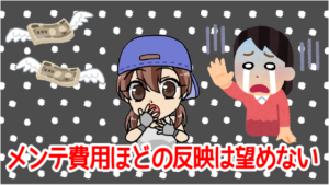 メンテなどにかかる費用ほどの反映は望めない！